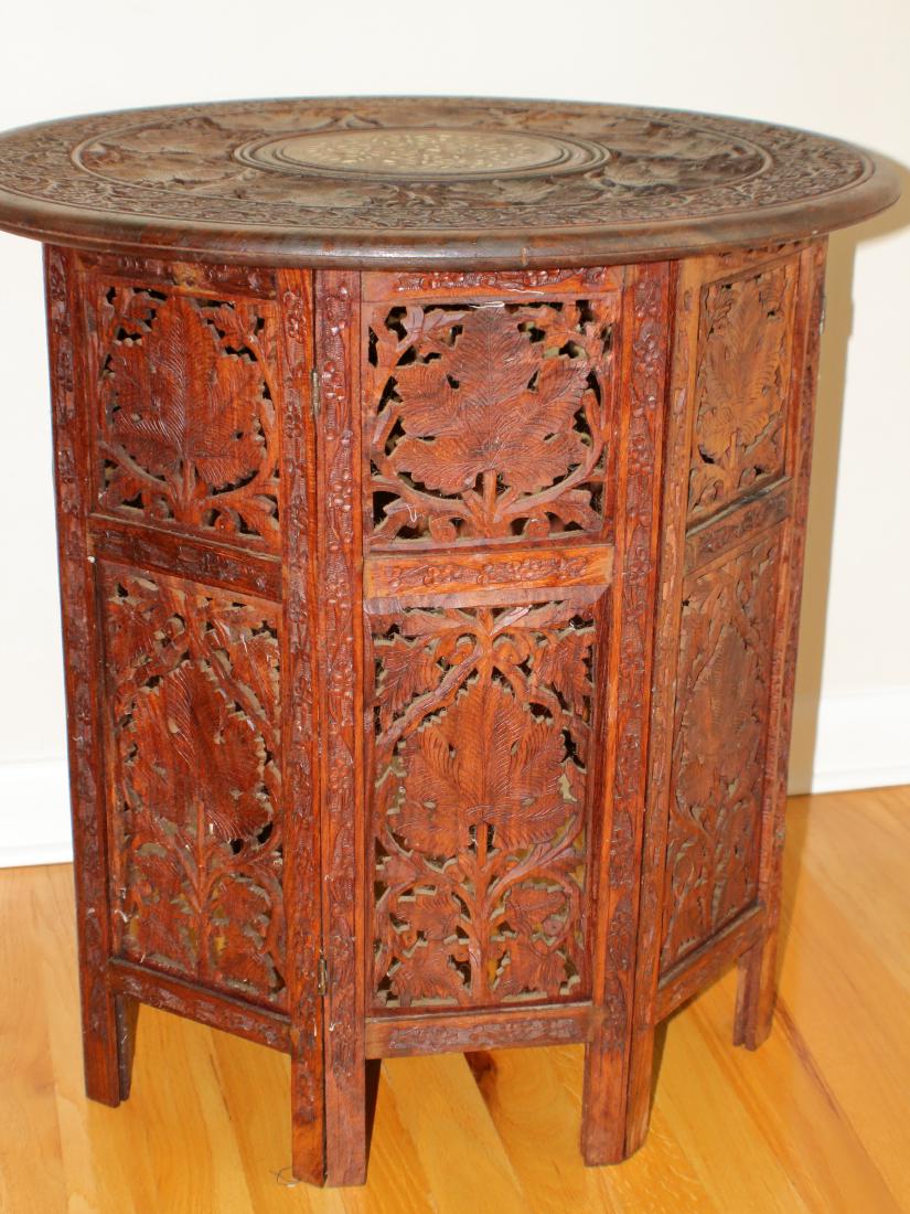 Wood Table with Inlay (1 of 2)