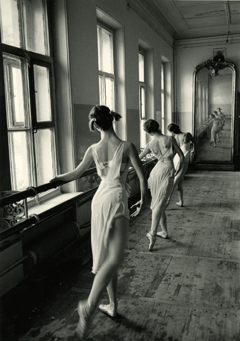 Cornell Capa, Bolshoi Ballet School, 1956, Printed: Cornell Capa, Bolshoi Ballet School, 1956, Printed later. 14 x 11 - inch gelatin silver print with Capa's stamp verso, and his signature and "for reproduction only" in his hand. This is one of his mos