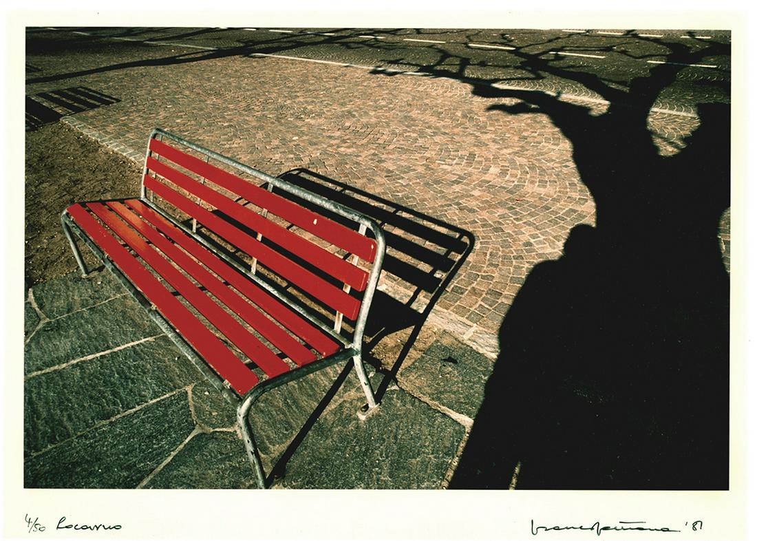 Franco Fontana, "Locarno," 1987: Franco Fontana, Â“LocarnoÂ” (1987). 9 x 131/4 Â–inch image on 11 x 15 5/8 sheet, C-Print, signed, titled on the margin, 4 of an edition of 50 but only a few were printed. A brilliant composit