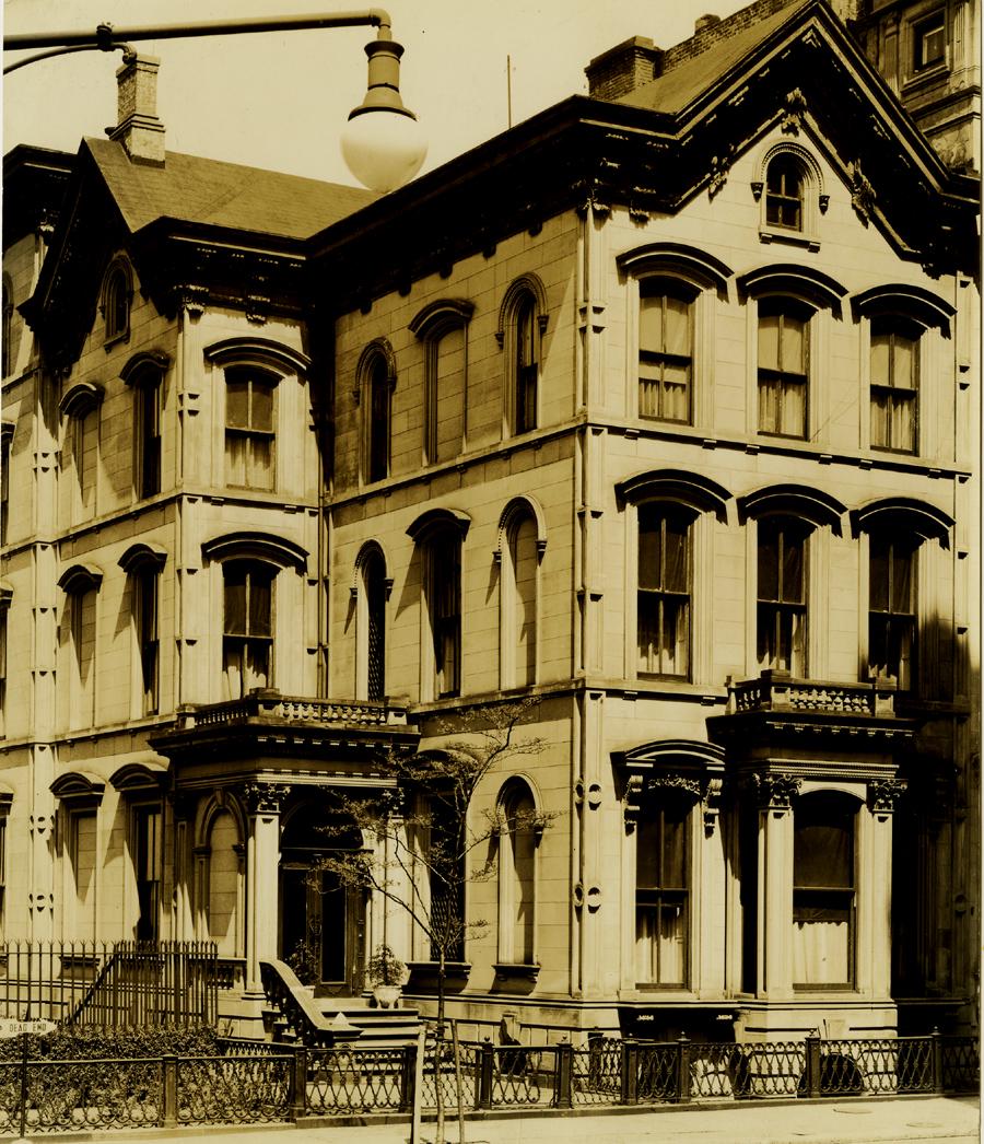 Walker Evans, Brownstone House 222 Columbia Heights,: Walker Evans, Brownstone House 222 Columbia Heights, Brooklyn, 1930, printed later probably ca. 1950. A brilliantly rich brown-toned gelatin silver print. There are two Evens stamps on the verso.
