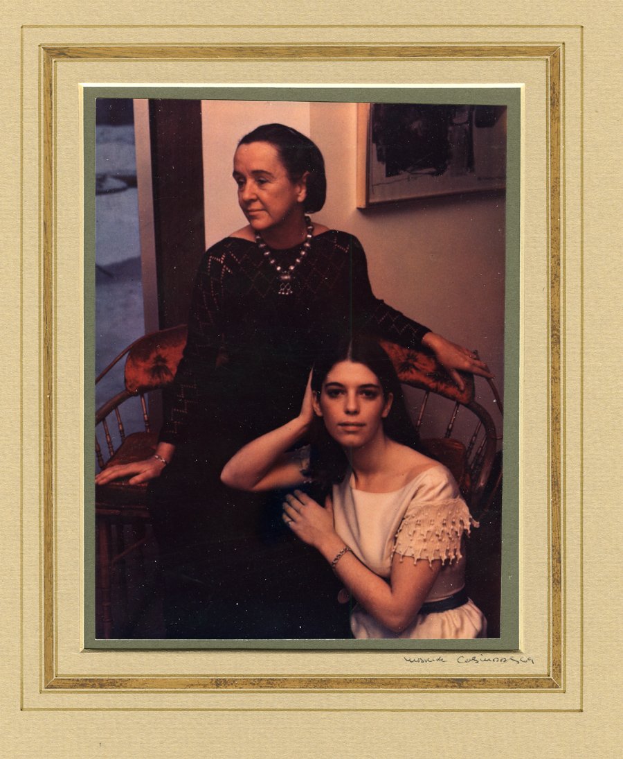 Marie Cosindas (1923-2017) Portrait from the series: Marie Cosindas (1923-2017) Portrait from the series "Athenaeum Ladies" 1969, 6 1/2 x 5 inch C print in a gold-trimmed (genuine gold) French mat, signed and dated beneath the image. Cosindas is best kn