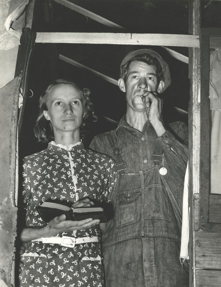 Russell Lee. "Day laborer and his wife Oklahoma City (1 of 2)