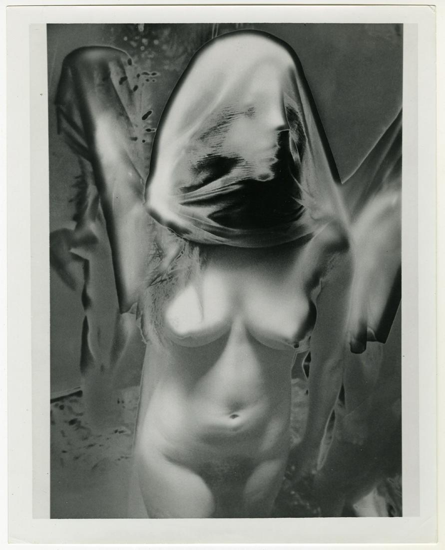 TODD WALKER (1917 â€“ 1998) 5 vintage 1970 silver prints, Untitled, Sabatier solarizations. (1 of 10)