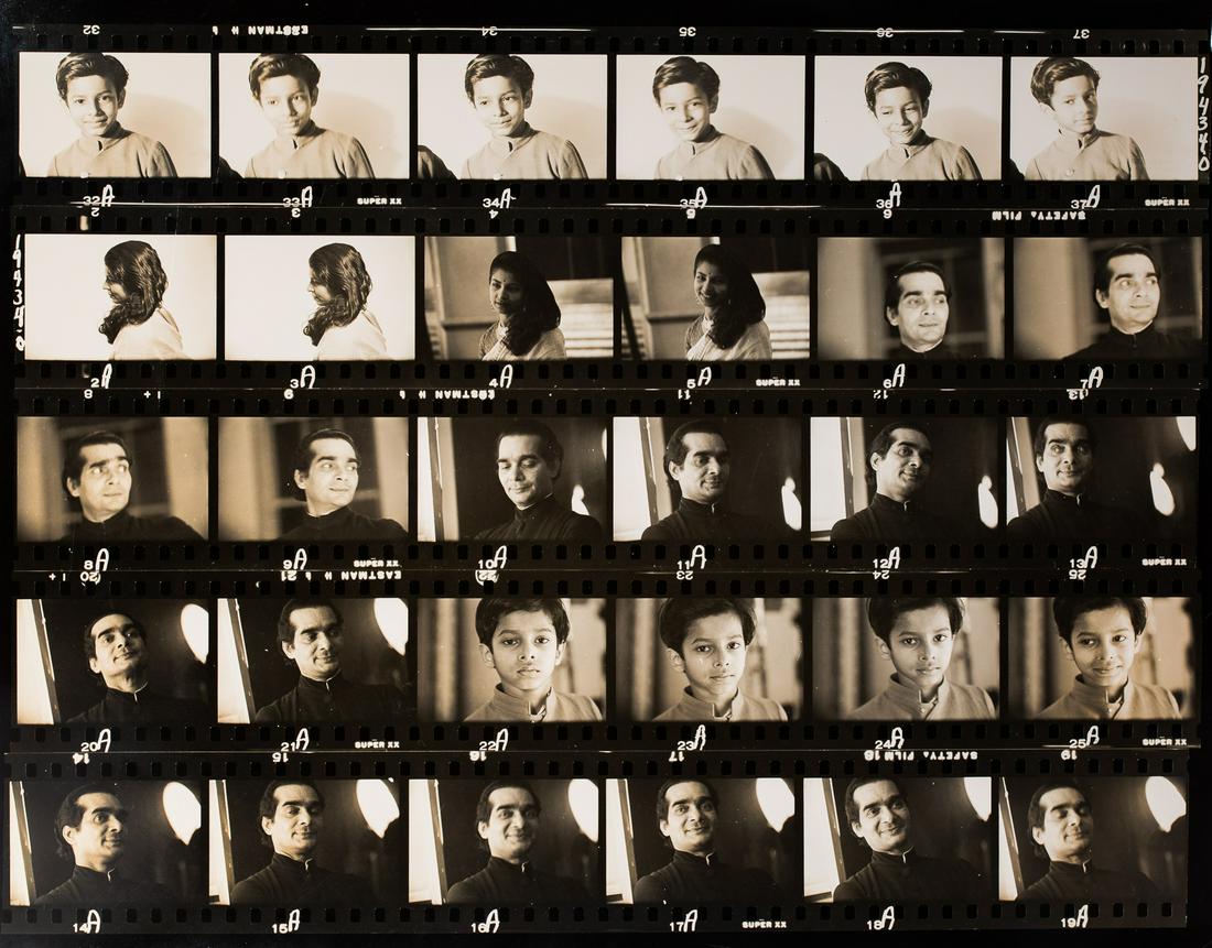 HERBERT MATTER, INDIAN DANCERS PRAVINA VASHNI AND NATARAJ.: HERBERT MATTER, INDIAN DANCERS PRAVINA VASHNI AND NATARAJ. Two 16 x 20 gelatin silver prints, 1954, signed and Conde Nast Proof stamp with date on verso. Matter did a number of important motion studie