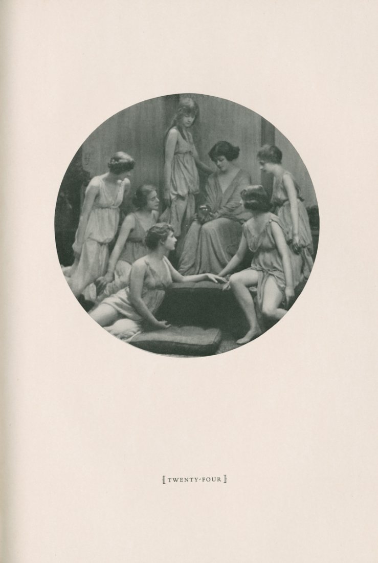 ISADORA DUNCAN, TWENTY FOUR STUDIES BY ARNOLD GENTHE.: ISADORA DUNCAN, TWENTY FOUR STUDIES BY ARNOLD GENTHE. Published by Mitchell Kennerley in 1929, with a forward by Max Eastman. It is hard to find a copy in fine condition, as this is. The black-bound b
