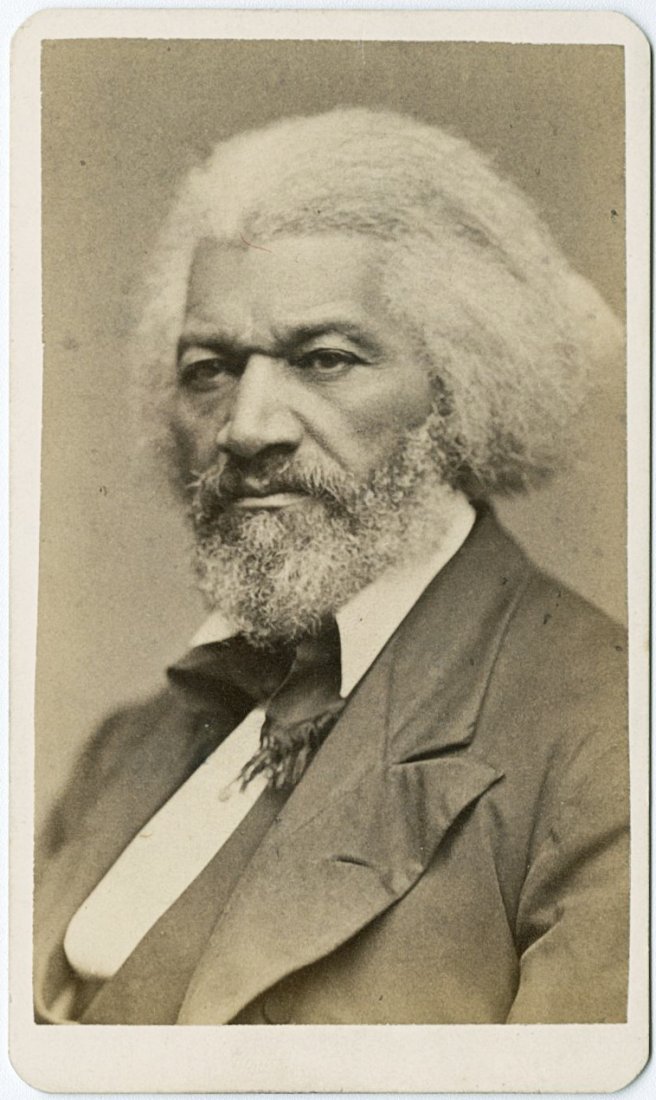 FREDERICK DOUGLASS, CDV by Warren's, Boston "Under the: FREDERICK DOUGLASS, CDV by Warren's, Boston "Under the Superintendance of Mr. S. R. Heald." A rich example of this 1879 portrait.
