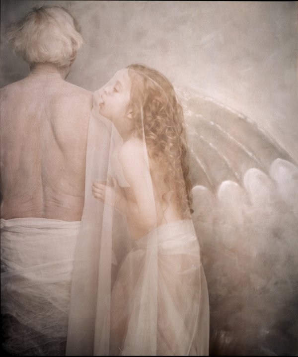 JOYCE TENNESON, “OLD MAN AND DEANNA” 1987: JOYCE TENNESON, “OLD MAN AND DEANNA” 1987, printed 1992. 14 x 10 - inch Cibachrome print, signed and dated in pencil on the verso. Lassiter collection. (See Lot 73 and note to previous Lot.)