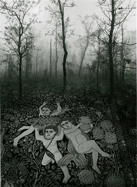 JERRY UELSMANN, “FOREST CARPET,” 1976: JERRY UELSMANN, “FOREST CARPET,” 1976. 13 7/8 x 11- inch gelatin silver print, dated and signed on the verso.