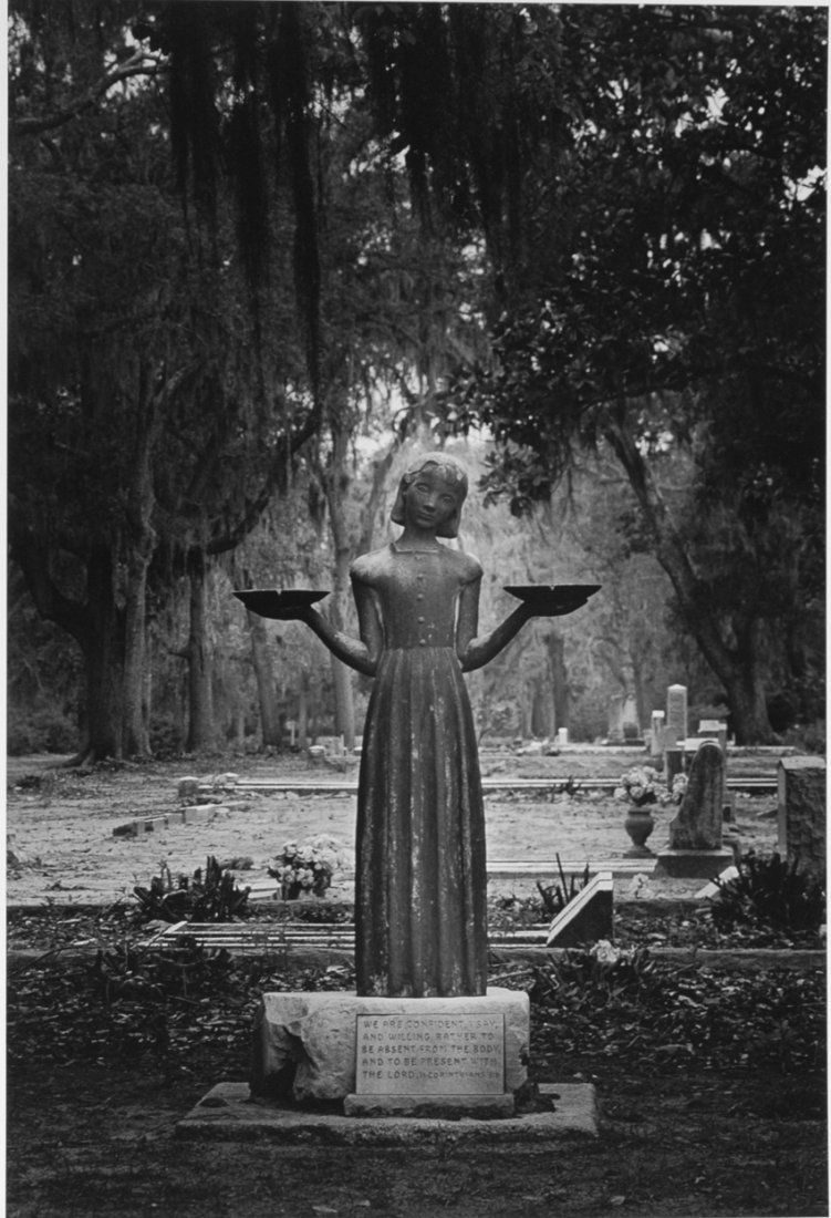 JACK LEIGH "MIDNIGHT IN THE GARDEN OF GOOD AND EVIL": JACK LEIGH "MIDNIGHT IN THE GARDEN OF GOOD AND EVIL" 18 x 12- inch image on 19 - 14- inch sheet, signed by Leigh on the mat, and with an “original photograph handprinted by Jack Leigh” stamp on th