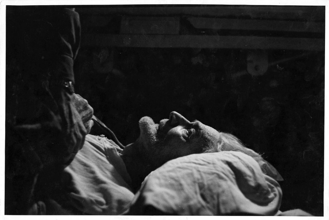 W Euegene Smith, "Jesmer Dying" LIFE story 1948: W. EUGENE SMITH, JESMER DYING 1948. 9 1/4 x 14 - inch gelatin silver print, with the title in pencil, Smith's LIFE PHOTO stamp, "Life Photo by Gerald Lowther" stamp, date stamp for August 18th 1948, a