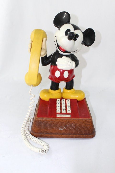 Vintage Mickey Mouse Phone: measures about 15 inches