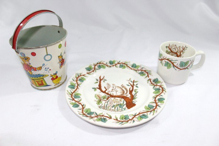 Circus Tin Pail and Tiffany & Co. Squirrel Set (1 of 6)