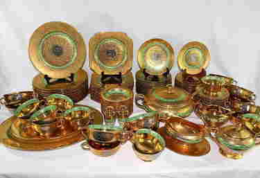 12 Place Setting Le Mieux China 24 Karat Gold Apr 22 17 Auctions By Adkins Llc In Fl