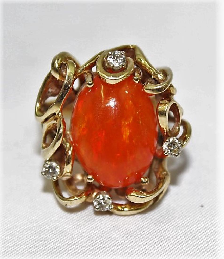 Beautiful Fire Opal Ring - 9.5 Carat (1 of 6)