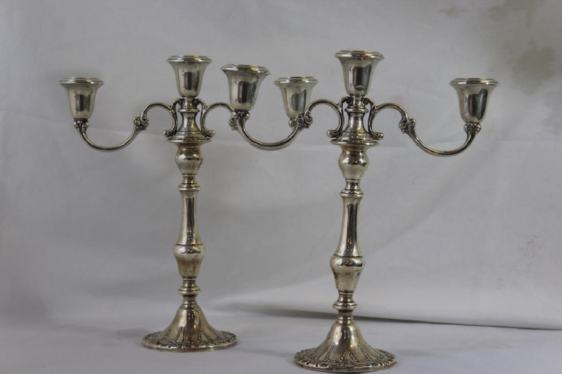 Gorham Chantilly-Duchess sterling candle holders (1 of 4)