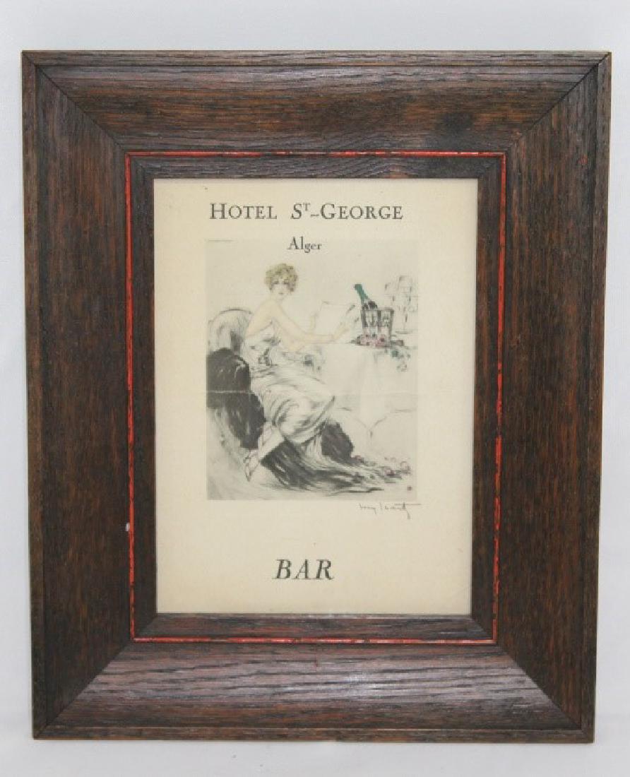 Louis Icart Litho Menu for Hotel St. George (1 of 2)