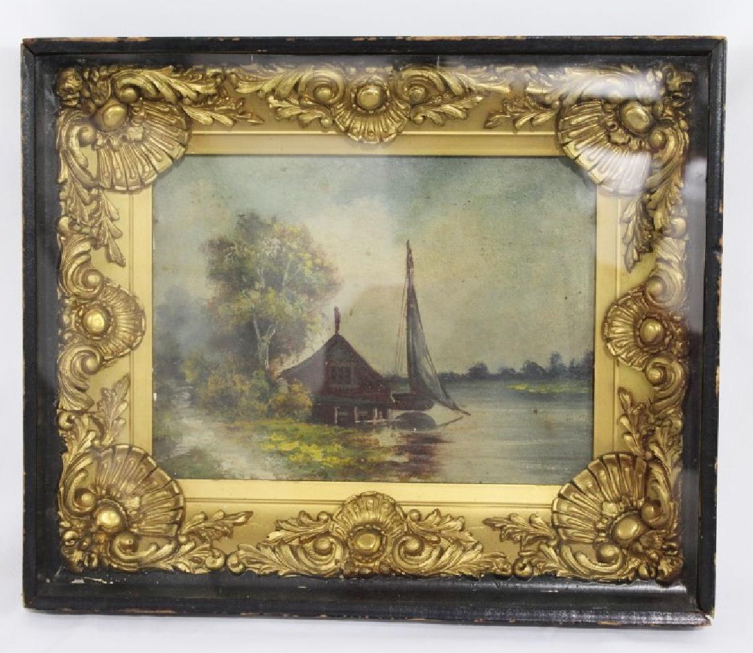 Shadow Box Framed Oil on Canvas (1 of 2)