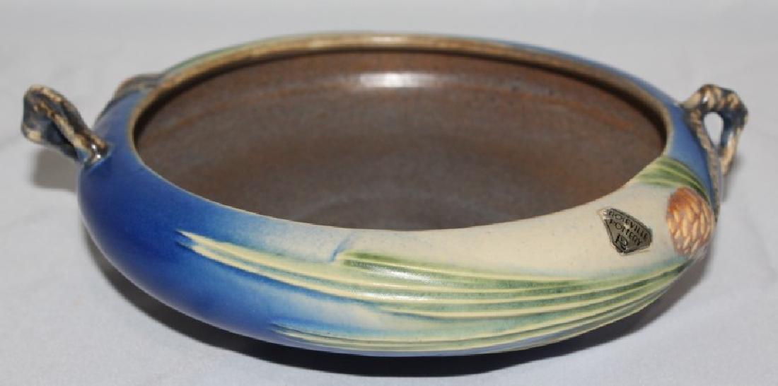 Roseville Pine Cone Double Handle Bowl (1 of 4)