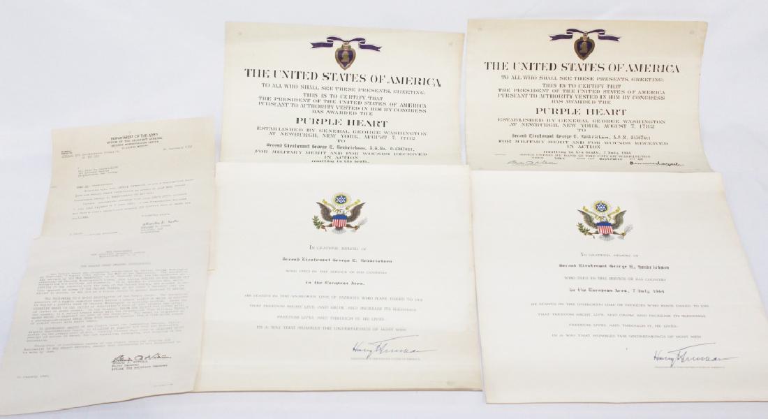 Purple Heart Certificate with Letter and Correction (1 of 6)