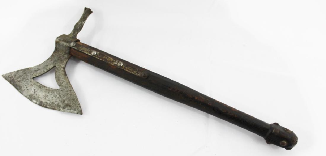 Antique Battle Axe with Rivet Handle (1 of 4)