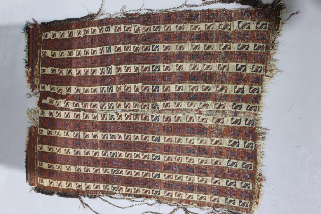 Antique Native American Rug: antique native american rug; measures about 51 1/2 inches by 34 inches; as is condition due to age