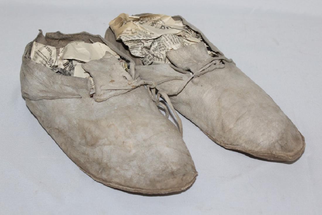 Early Taos Pueblo Mexico - Leather Moccasins: early leather moccasins