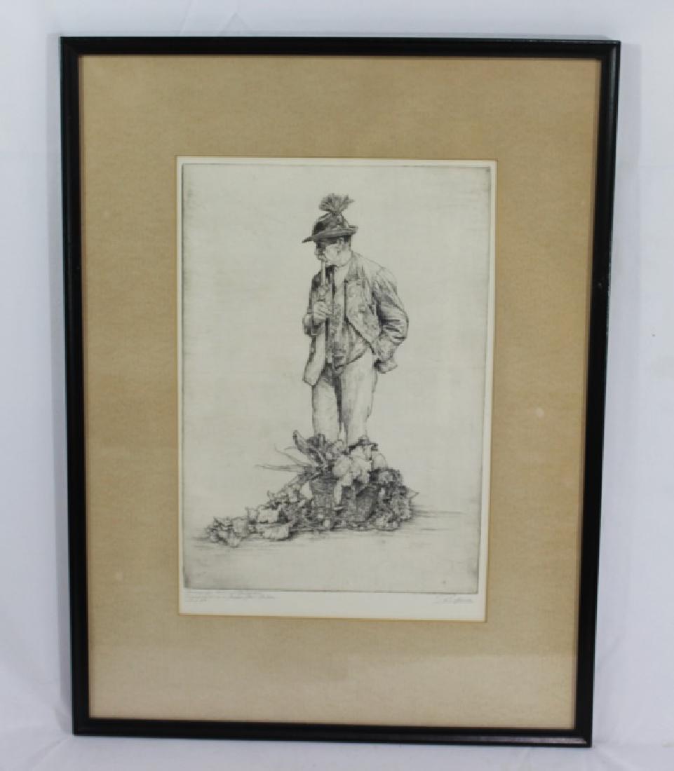 Paul Geissler (1881-1965) Signed Etching - German (1 of 3)
