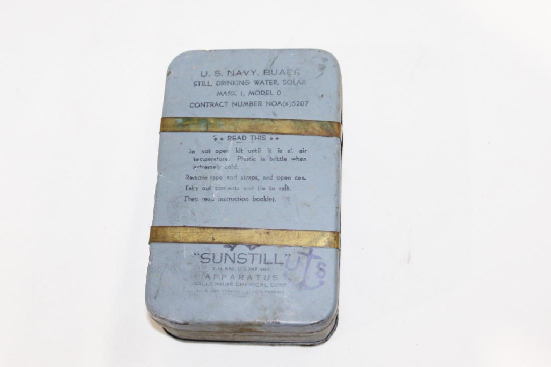 US Navy Buaer Still Drinking Water - Solar: Navy Solar Still Bauer Pilots Survival Drinking water Still; issued to navy and marice corp pilots and air crew for making fresh water from salt water