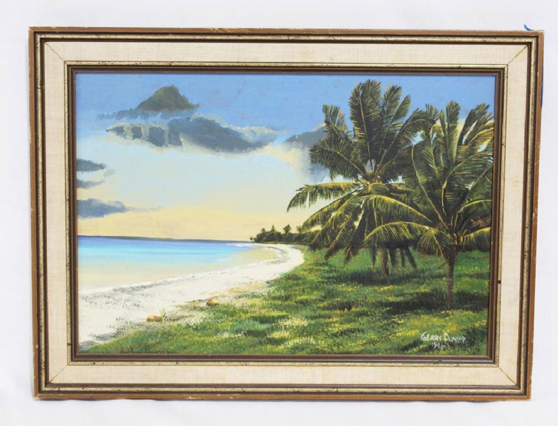 Jamaican Artist - Gerry Dunlop Oil on Canvas (1 of 1)