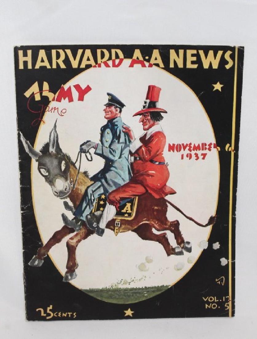 1937 Harvard Football Program, Vs. Army - Harvard AA (1 of 3)