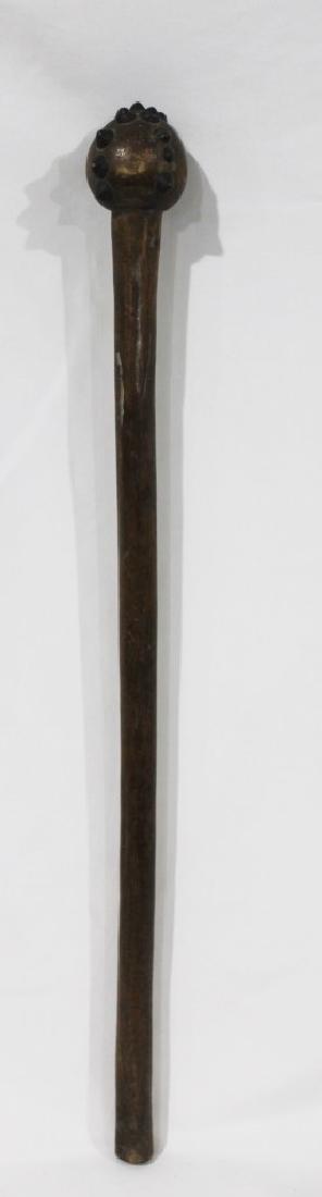 Vintage Wood and Spkke Knocker/ Weapon: measures about 26 1/2 inches long