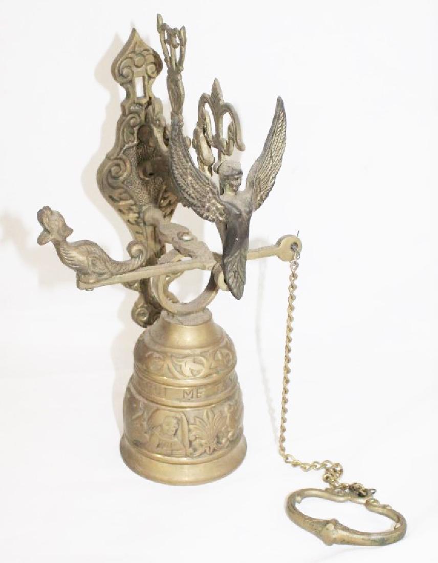 Solid Brass Wall Mount Pull Bell by Price Products (1 of 1)