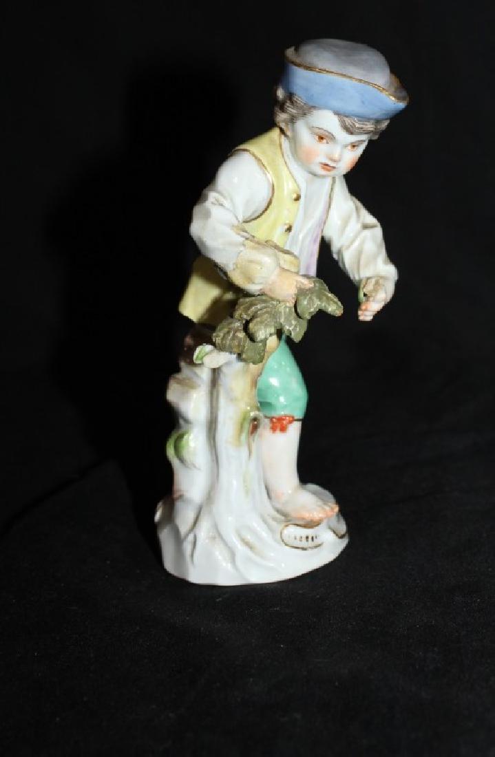 Antique Meissen Boy Figurine AS IS (1 of 6)