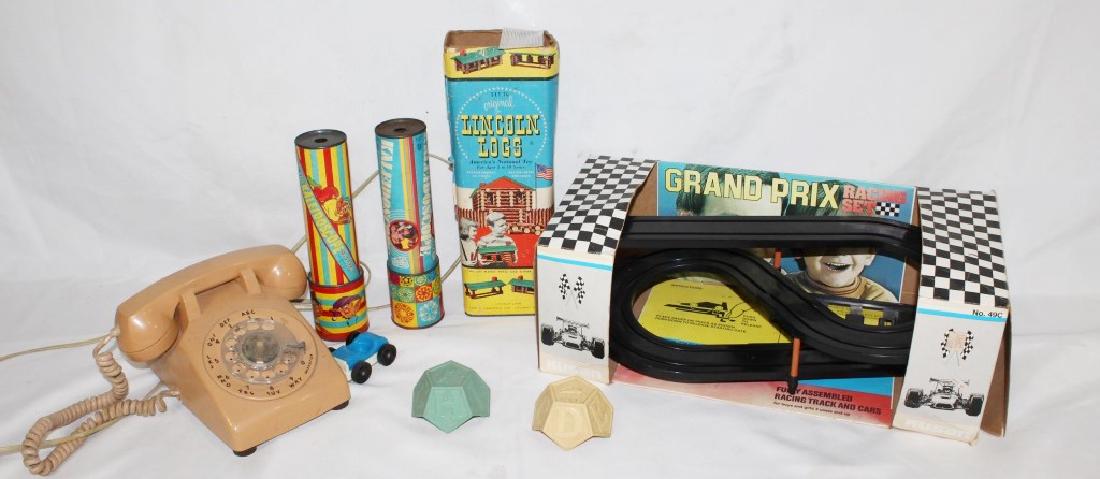 Lot of VTG Toys w/ Lincoln Logs & Rotary Phone (1 of 1)