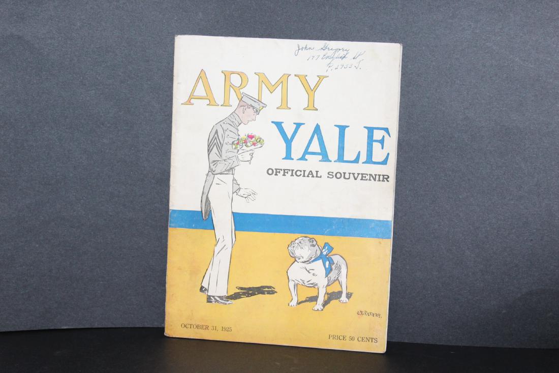 1925 - Army vs. Yale Football Program (1 of 4)