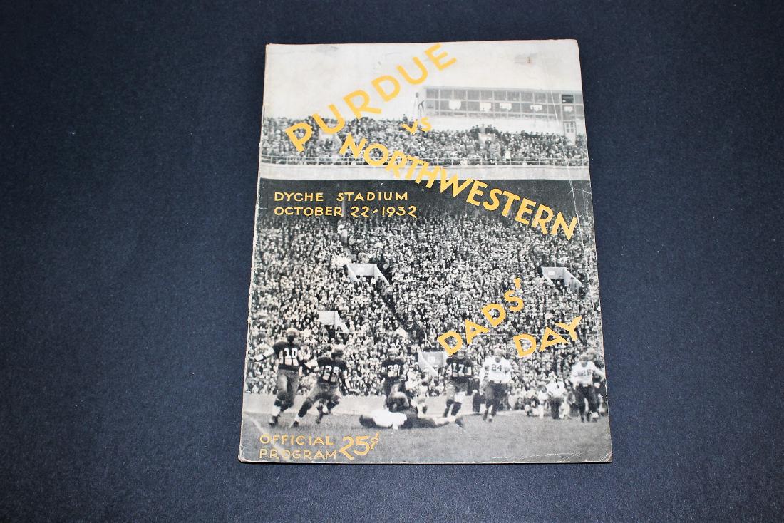 1932 - Purdue vs. Northwestern Football Program (1 of 2)