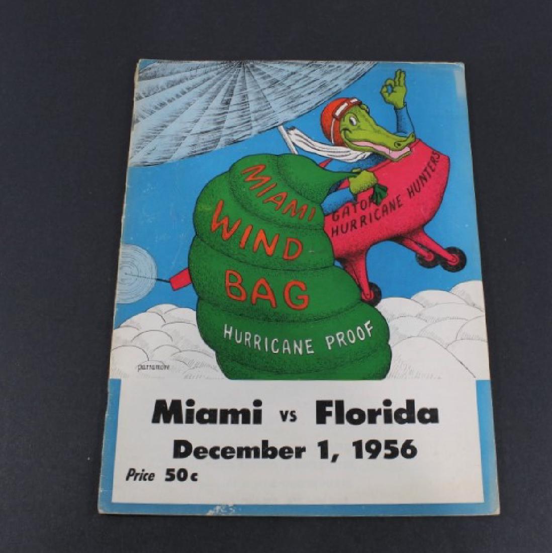 1956- Miami vs. Florida Football Program (1 of 4)