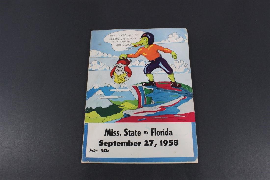1958- Miss. State vs. Florida Football Program (1 of 4)