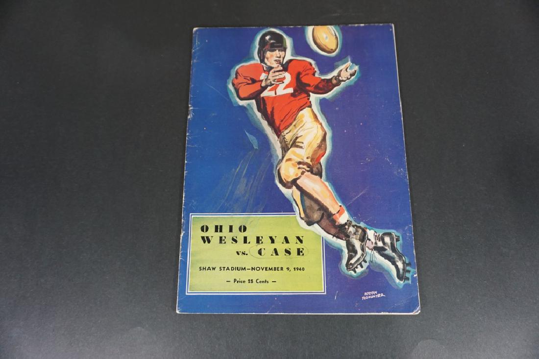 1940- Ohio Wesleyan vs. Case Football Program (1 of 4)