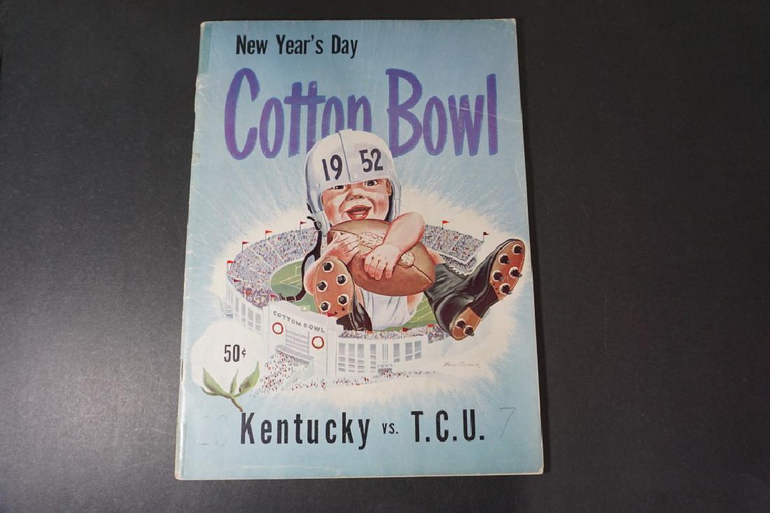 1952- Kentucky vs. T.C.U. Football Program (1 of 4)
