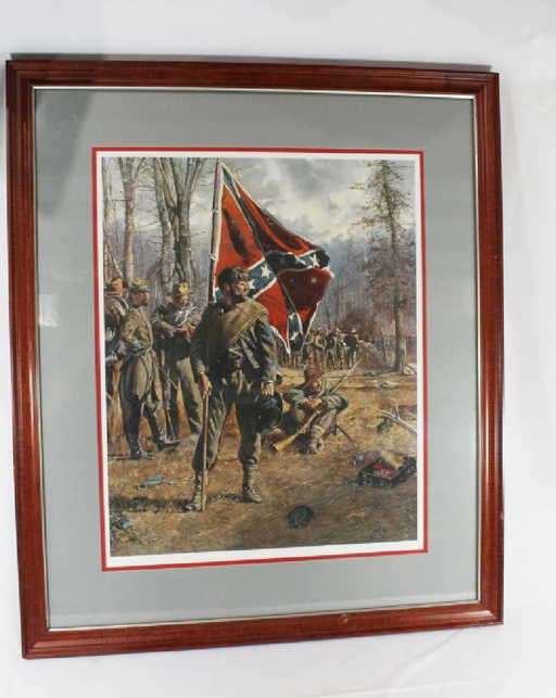 Signed Don Troiani Confederate Army Civil War Framed