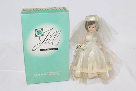 1957 Jill Vogue Doll with Box - Wedding: nice vintage 1957 Vogue Doll - Jill in wedding dress