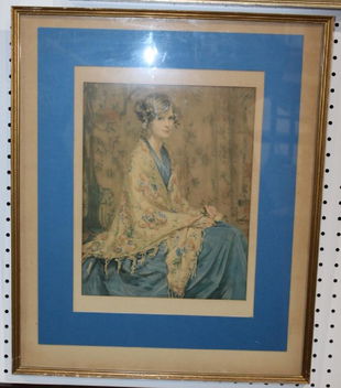 851 Alice Blue Gown Print Artist Unknown Oct 02 2004 The