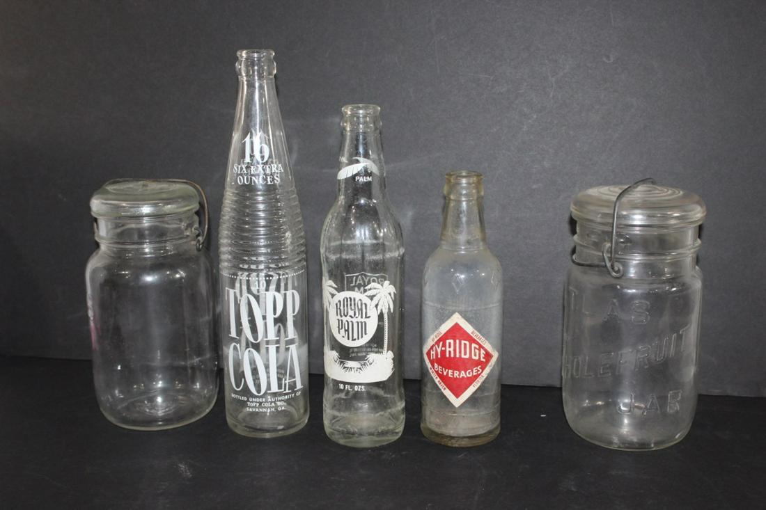 Lot of 5 vintage bottles (1 of 3)