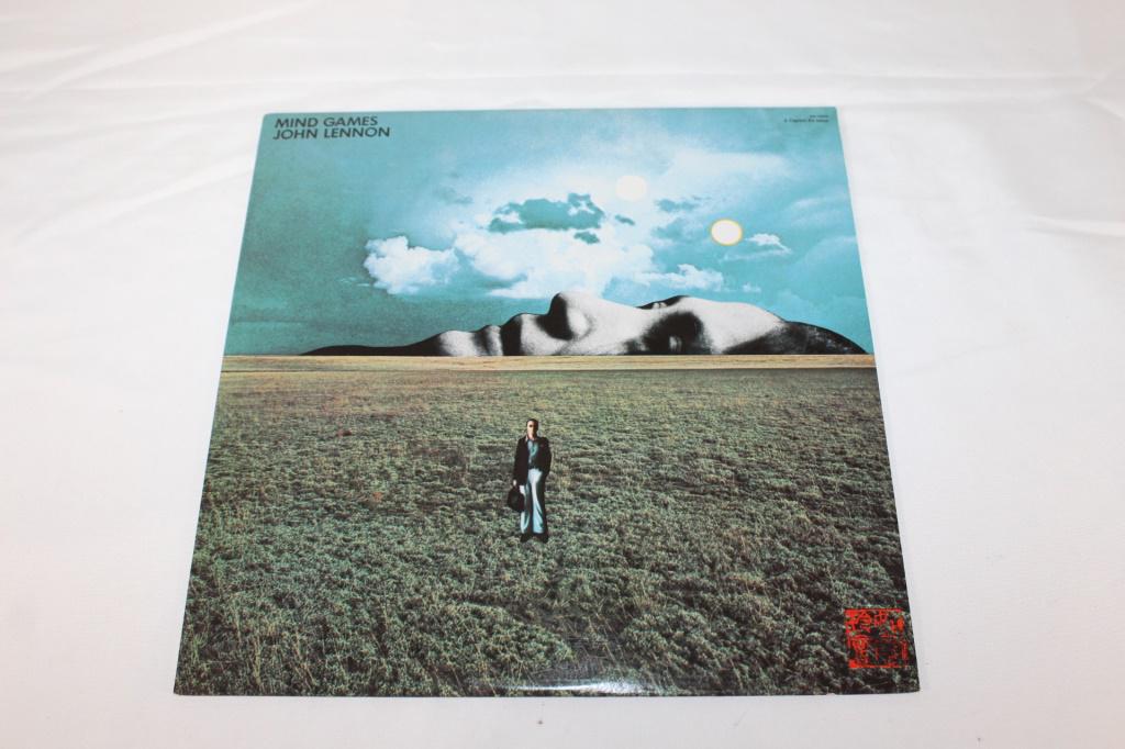 John Lennon - Mind Games LP 16068: Record is in good overall condition, some wear and tear to album cover