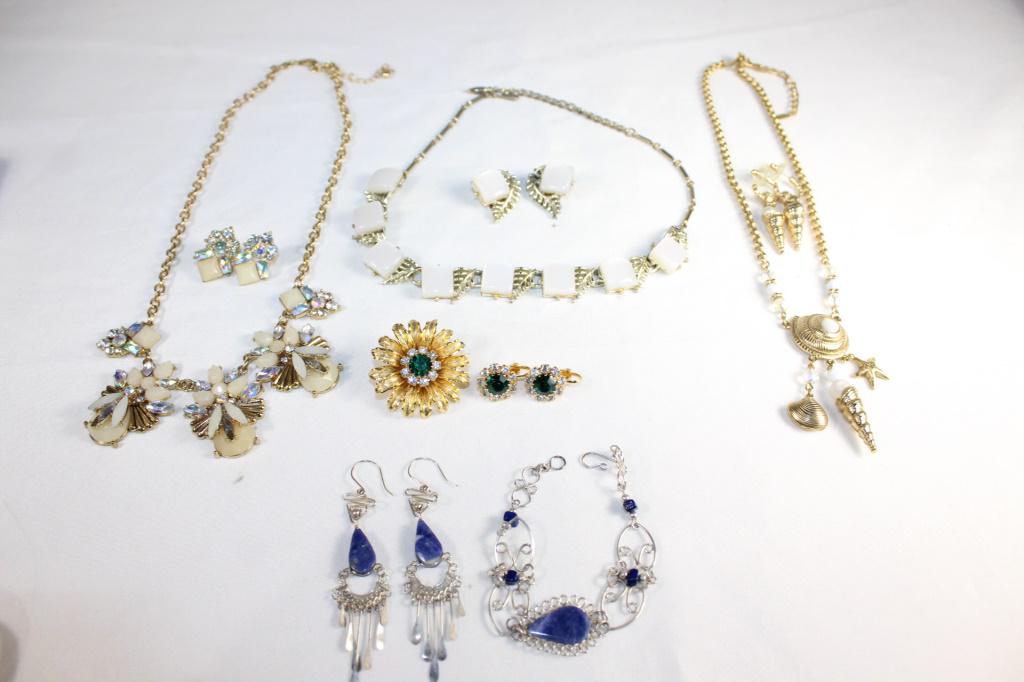 Lot of Costume Jewelry Sets: One marked Coro, etc as pictured