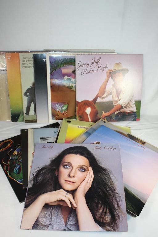 Lot VTG Vinyl Records: Rock and Roll Music to the World Back Street Crawler Marty Balin Tony Banks - A Curious Feeling Pat Metheny Group - American Gauge Pat Metheny Group - Offramp Birds of Fire Mahavishnu Orchestra Lee Ri