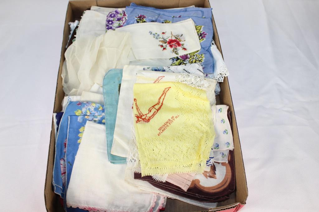 Vintage Lot of Hankerchiefs: variety lot of vintage hankerchiefs