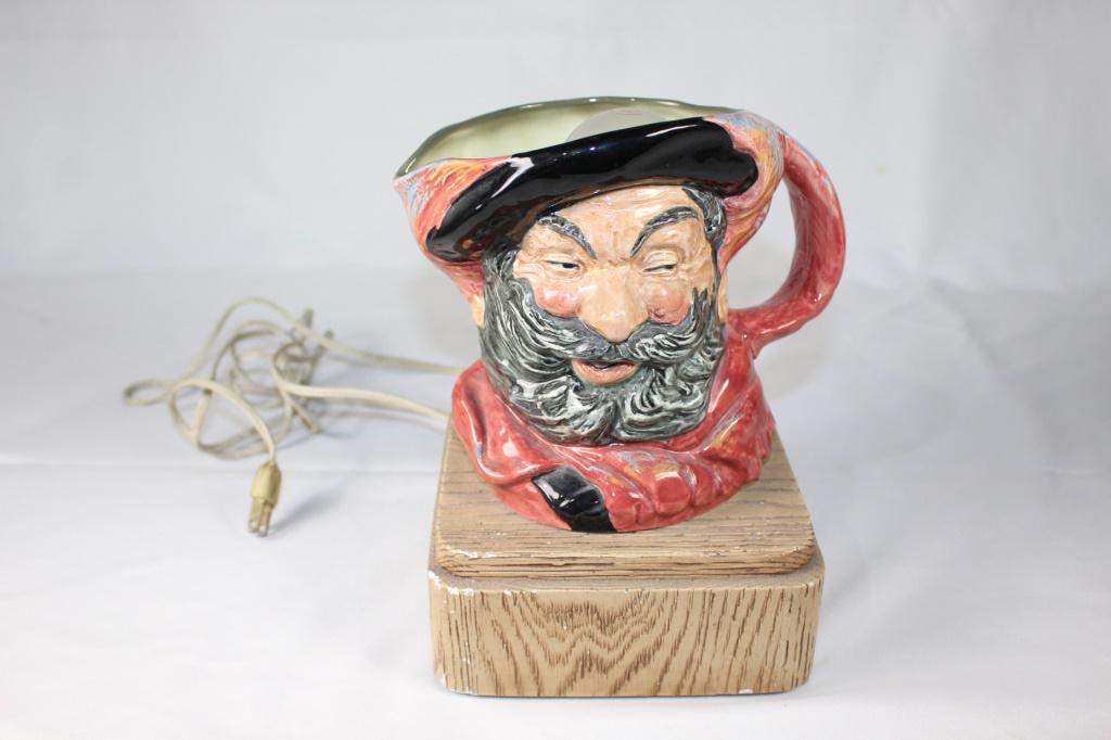 Vintage Toby Mug Turned Table Lamp (1 of 2)