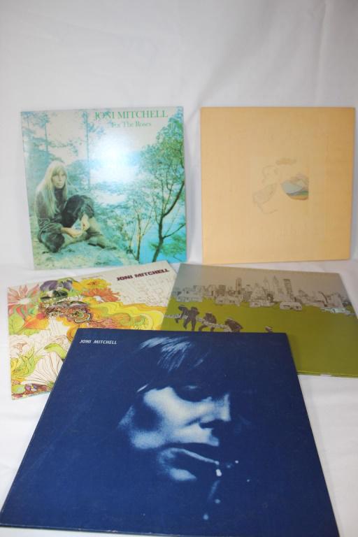 Lot of 5 Joni Mitchell Albums / VInyl (1 of 3)